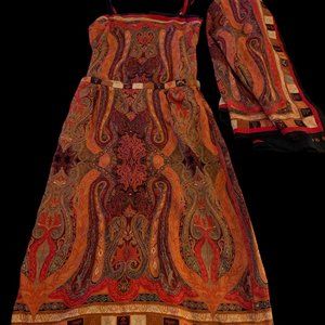 Vintage UMI 100% silk dress/suit